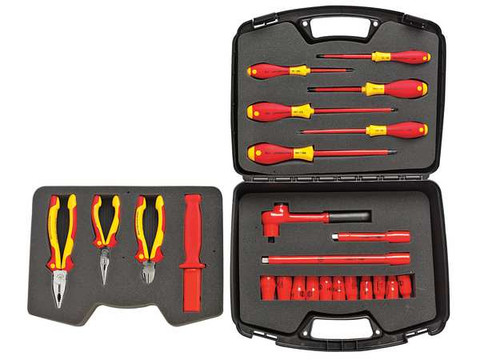 Wiha Insulated 3/8" Drive Socket Set, 24-Piece SAE Inch (31495)