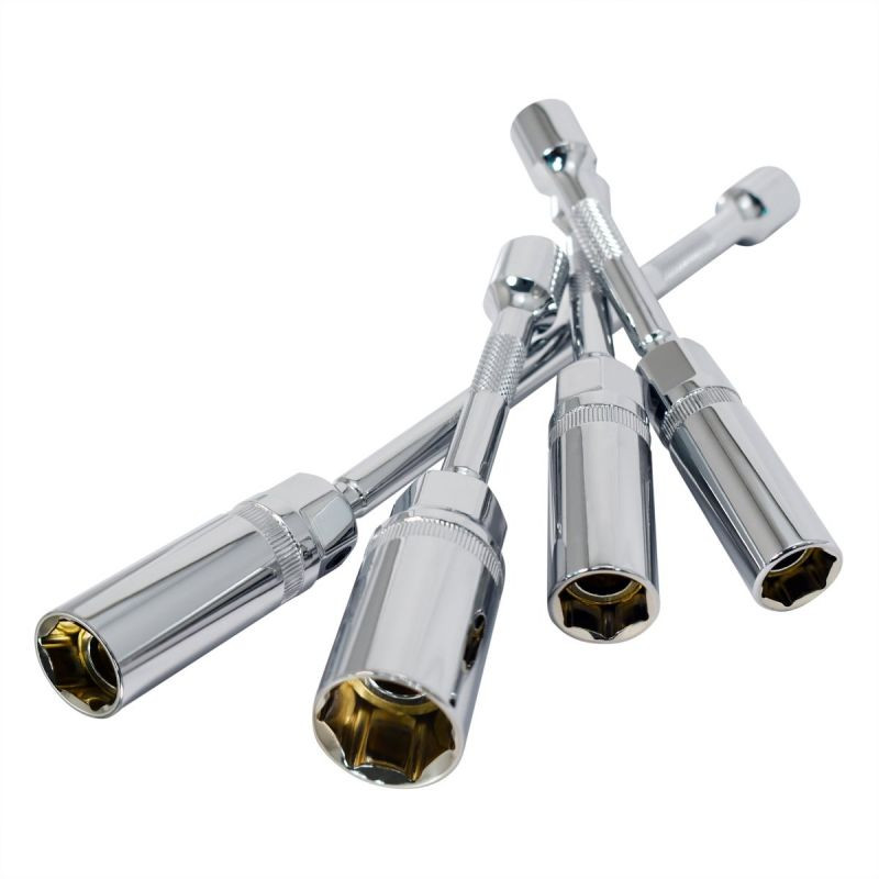 Outil De Réglage D'écartement De Bougie D'allumage - En Alliage, Compatible 10/12/14/16/18 Mm, Avec Jauge De Feu - 9