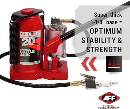 American Forge & Foundry 20 Ton Air/Hyd Bottle Jack SKU-XYZ | JB Tools