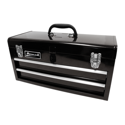 Homak BK01022001 20? Two Drawer Tool Box - Black | JB Tools