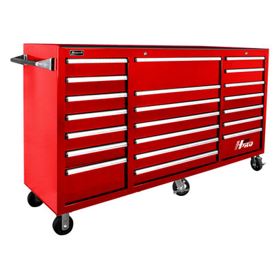 Homak H2 PRO 72 Inch 21-Drawer Rolling Tool Cabinet - Red (RD04021720)