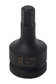Sunex 1" Dr. 17mm Hex Drive Impact Socket (560717)