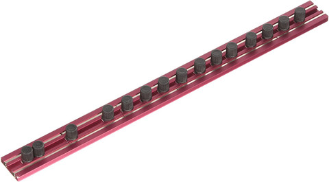 VIM Tools MR12R 12 In. Red Magrail Low Profile Magnetic Track No