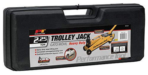 Performance Tool W1611 2.25 Ton (4,500 lbs.) Capacity Trolley Jack with Case