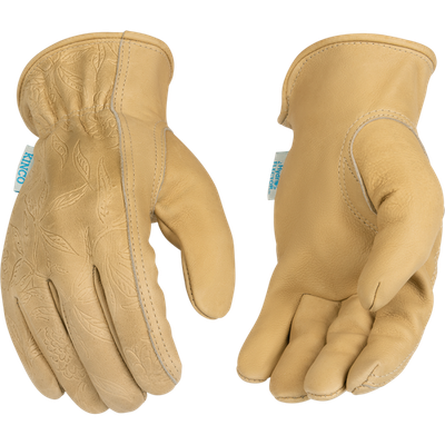 Kinco 398PW-S Women's aquaHIDE Water-Resistant Full Grain Cowhide Work Gloves, Small