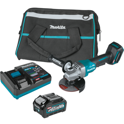 MAKITA 40V max XGTå¨ Brushless Cordless Paddle Switch Angle Grinder Kit (GAG03M1)