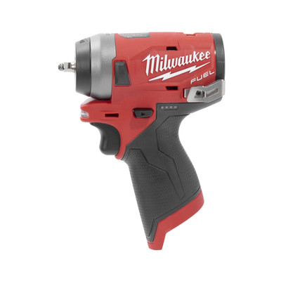 Milwaukee m12 スタビー インパクト レンチ、1/4 インチ ドライブ