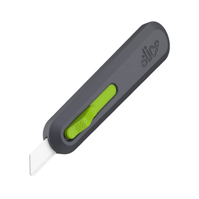 Slice Squeeze Knife Box Cutter, Ceramic Blade, Finger Friendly Lasts 11X  (10493)