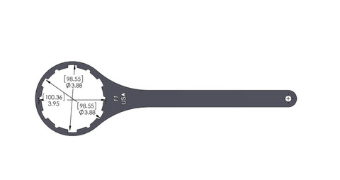 Superb Wrench SPBW-11 Heavy Duty Metal Water Filter Wrench (3.69" Inside Diameter (SPBW11)