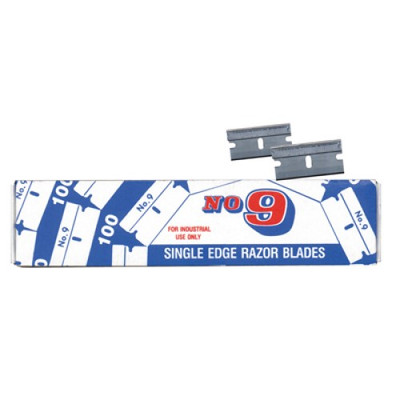 U.S. Blade #9 Industrial Stainless Steel Single Edge Razor Blades,100Pc ...
