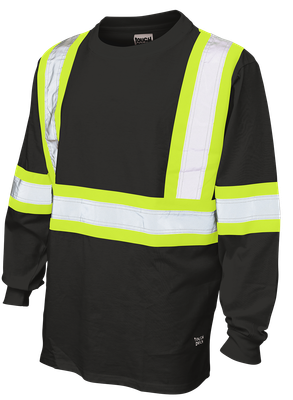 Tough Duck Men's Cotton Jersey Long Sleeve Safety T-Shirt (ST211)