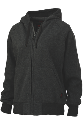 Tough Duck Women's Fleece Zip Hoodie (WJ361-BLACK-XS) | JB Tools
