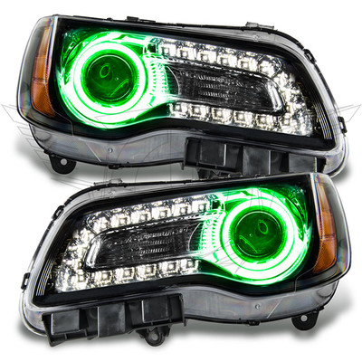Oracle Lighting 2011-2014 Chrysler 300C Non-HID Pre-Assembled LED Halo Headlights - (Black Housing) (7729-001, 7729-002, 7729-003, 7729-005, 7729-007, 7729-330, 7729-333, 7729-334, 7729-335, 7729-504)