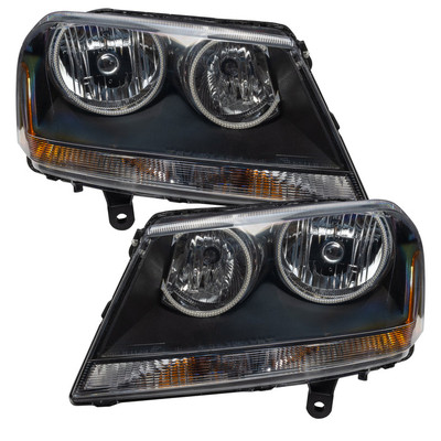 Oracle Lighting 2008-2013 Dodge Avenger RT Pre-Assembled LED Halo Headlights - (Black Housing) (8101-001, 8101-330, 8101-333, 8101-334, 8101-335, 8101-504)