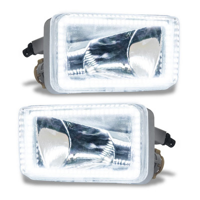 Oracle Lighting 2007-2015 Chevrolet Silverado Pre-Assembled LED Halo Fog Lights (Square Style) (8191-001)