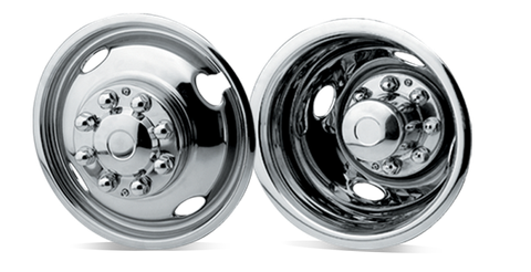 Mr. Lugnut 19.5" Stainless Steel Ford 10-Lug Top Lug Install 5-Hole Dually Set (WS319F10-4)