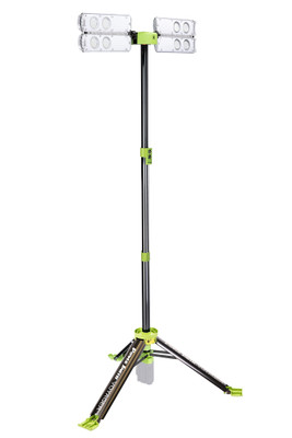 PowerSmith Voyager 8000 Lumen Cordless Tripod LED Light, BARE Light Only, 3-Way Power (PVLR8000A-C)