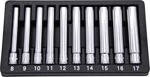 Astro 10 Pc 3/8_ Drive Extra Deep Metric Socket Set (4110) | JB Tools