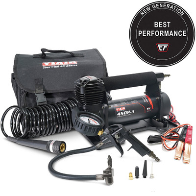 Viair EF 450P Automatic Portable Air Compressor – 12V, 100% Duty Cycle, 150 PSI (45144)