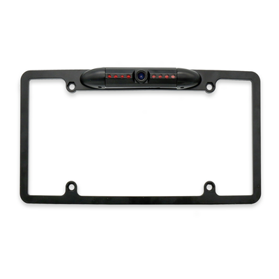 Master Tailgaters License Plate Frame Front or Backup Camera with 8 IR LED Night Vision, Metal Construction, 170° Wide Angle Camera, Waterproof (MC-L2)