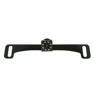 Master Tailgaters Small License Plate Frame Backup or Front Camera with 8 IR LED Night Vision, IP68 Waterproof, and 170° Wide Angle Camera (MC-L3)