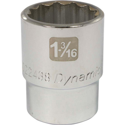 Dynamic Tools 3/4" Drive 12 Point SAE, 1-3/16" Standard Length, Chrome ...