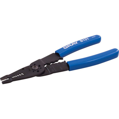 Gray Tools Electrical/electronic 5 In 1 Plier, 9-1/2" Long, Stripper, Crimper & Bolt Cutter (B121)