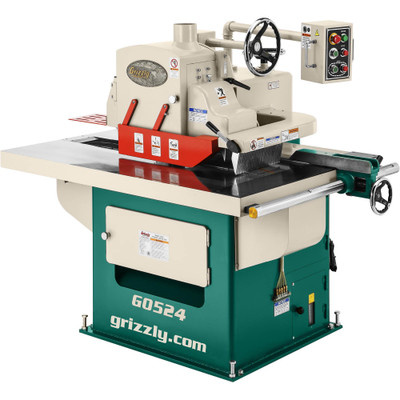 Grizzly Industrial 15 HP 3-Phase Straight-Line Rip Saw (G0524)