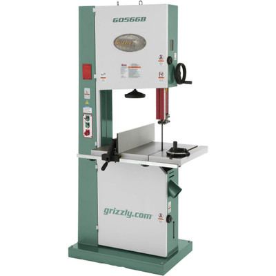 Grizzly Industrial 21" Super Heavy-Duty 3 HP Bandsaw with Motor Brake (G0566B)