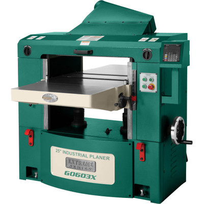 Grizzly Industrial 25" 15 HP 3-Phase Extreme-Series Planer w/ Helical Cutterhead (G0603X)