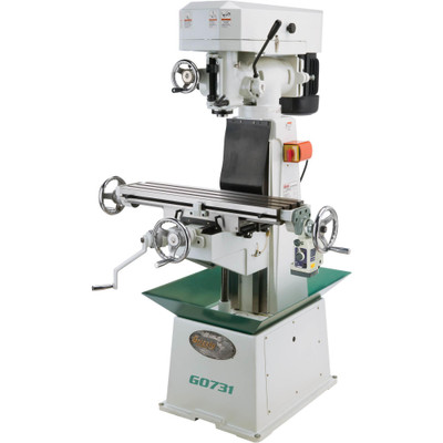 Grizzly Industrial 8" x 30" 1-1/2 HP Vertical Mill with Power Feed (G0731)