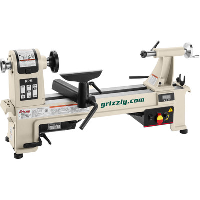 Grizzly Industrial 14" x 20" Variable-Speed Benchtop Wood Lathe (G0844)