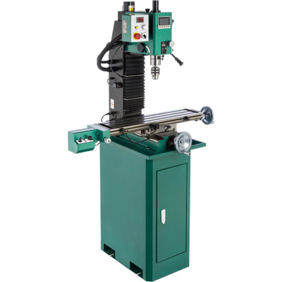 Grizzly Industrial 7" x 29" 1-1/2 HP Mill/Drill w/ Power Head Elevation & DRO (G0935)