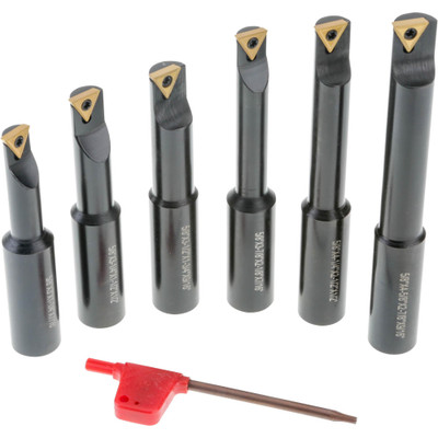 Grizzly Industrial Indexable Boring Bar 5/8", Set of 6 (T10869)