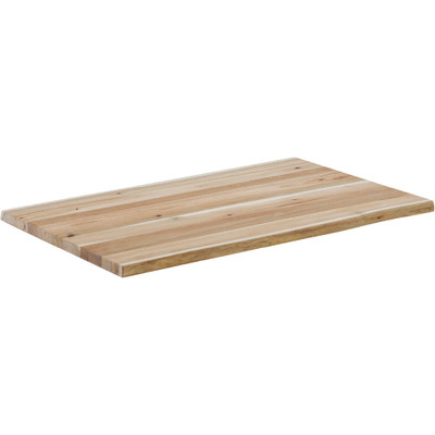 Grizzly Industrial 1.5" Acacia Wood Butcher Block - Live-Edge/Unfinished, 30" W x 72" D (T33898)