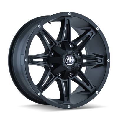 Mayhem Rampage 8090 Matte Black Wheels | JB Tools