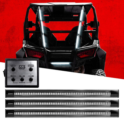 XKGLOW Plug and Play Tube Kit Emergency Strobe Light System 12in LED Tubes