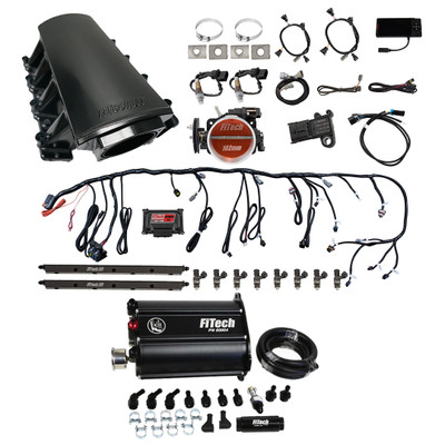 FiTech LS7 EFI Square Port 750HP w/Trans Control & Force Fuel (75218)