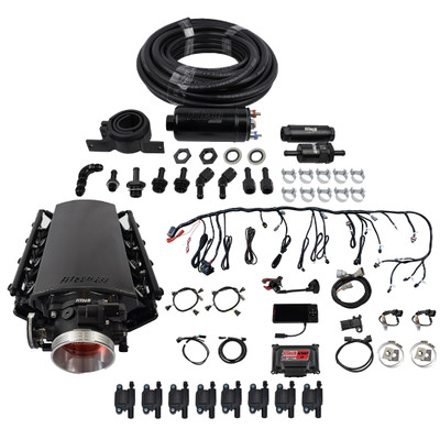 FiTech LS 500HP EFI w/70002 Kit Trans Control Fuel Pump & Coil (78102)