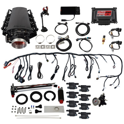FiTech LS 70001 w/50015 Inline Fuel Pump Regulator & Coil (78601)