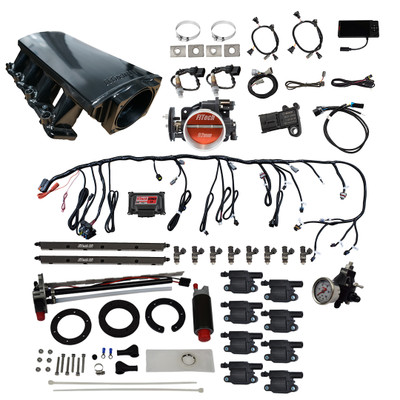 FiTech LS 70012 w/50015 Inline Fuel Pump Regulator & Coil (78612)