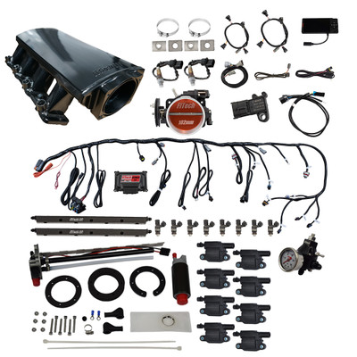 FiTech LS 70014 w/50015 Inline Fuel Pump Regulator & Coil (78614)