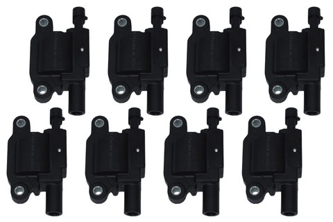 FiTech 79200 Go-Spark Ignition Coil 8 Pack, LS3, With Led, Black