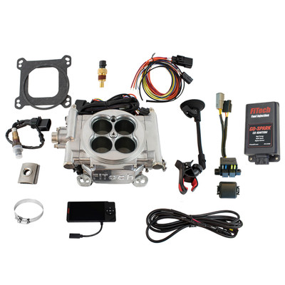 FiTech Go EFI 4 Bright Aluminum Finish 600HP System w/CDI Box (93001)