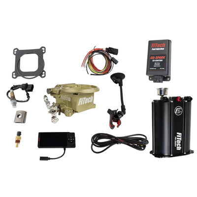 FiTech 2 Barrel EFI 400HP Classic Gold w/Force Fuel & CDI Box (93500)