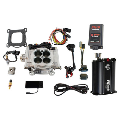 FiTech EFI 4 System Aluminum Finish Kit w/Force Fuel & CDI Box (93501)