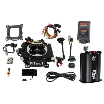 FiTech EFI 4 System Black Finish Kit w/ Force Fuel & CDI Box (93502)