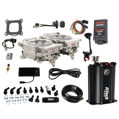 FiTech EFI 2x4 System Aluminum Finish Kit w/ Force Fuel & CDI (93561)