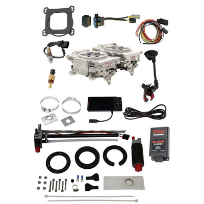 FiTech EFI 2x4 Aluminum Finish Kit w/InTank Retrofit & CDI Box (93661)
