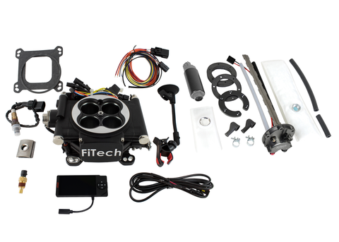 FiTech 36202 Go EFI 4 600 HP System with In-Tank Fuel Pump, Black